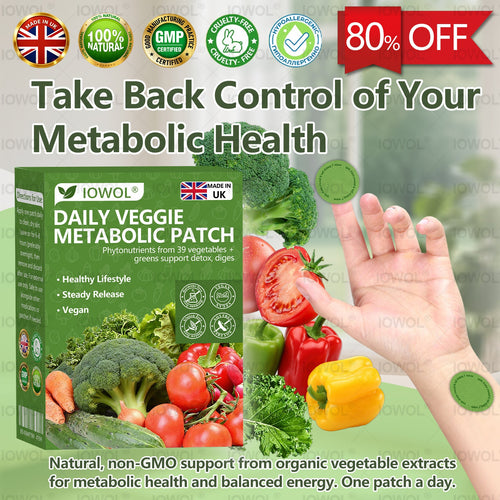 🇬🇧🥦𝐎𝐟𝐟𝐢𝐜𝐢𝐚𝐥 𝐒𝐭𝐨𝐫𝐞 | 𝐈𝐎𝐖𝐎𝐋® 𝐃𝐚𝐢𝐥𝐲 𝐕𝐞𝐠𝐞𝐭𝐚𝐛𝐥𝐞 𝐌𝐞𝐭𝐚𝐛𝐨𝐥𝐢𝐜 𝐏𝐚𝐭𝐜𝐡 𝐮𝐬𝐞𝐬 𝐨𝐫𝐠𝐚𝐧𝐢𝐜 𝐯𝐞𝐠𝐞𝐭𝐚𝐛𝐥𝐞 𝐞𝐱𝐭𝐫𝐚𝐜𝐭𝐬 𝐚𝐧𝐝 𝐩𝐡𝐲𝐭𝐨𝐧𝐮𝐭𝐫𝐢𝐞𝐧𝐭𝐬 𝐟𝐫𝐨𝐦 𝟑𝟗 𝐯𝐞𝐠𝐞𝐭𝐚𝐛𝐥𝐞𝐬 + 𝐠𝐫𝐞𝐞𝐧𝐬 𝐭𝐨 𝐬𝐮𝐩𝐩𝐨𝐫𝐭 𝐝𝐞𝐭𝐨𝐱, 𝐝𝐢𝐠𝐞𝐬𝐭𝐢𝐨𝐧 & 𝐦𝐞𝐭𝐚𝐛𝐨𝐥𝐢𝐜 𝐫𝐞𝐬𝐞𝐭, 𝐚𝐧𝐝 𝐛𝐨𝐨𝐬𝐭 𝐞𝐧𝐞𝐫𝐠𝐲 𝐟𝐨𝐫 𝐚𝐥𝐥-𝐝𝐚𝐲 𝐰𝐞𝐥𝐥𝐧𝐞𝐬𝐬.