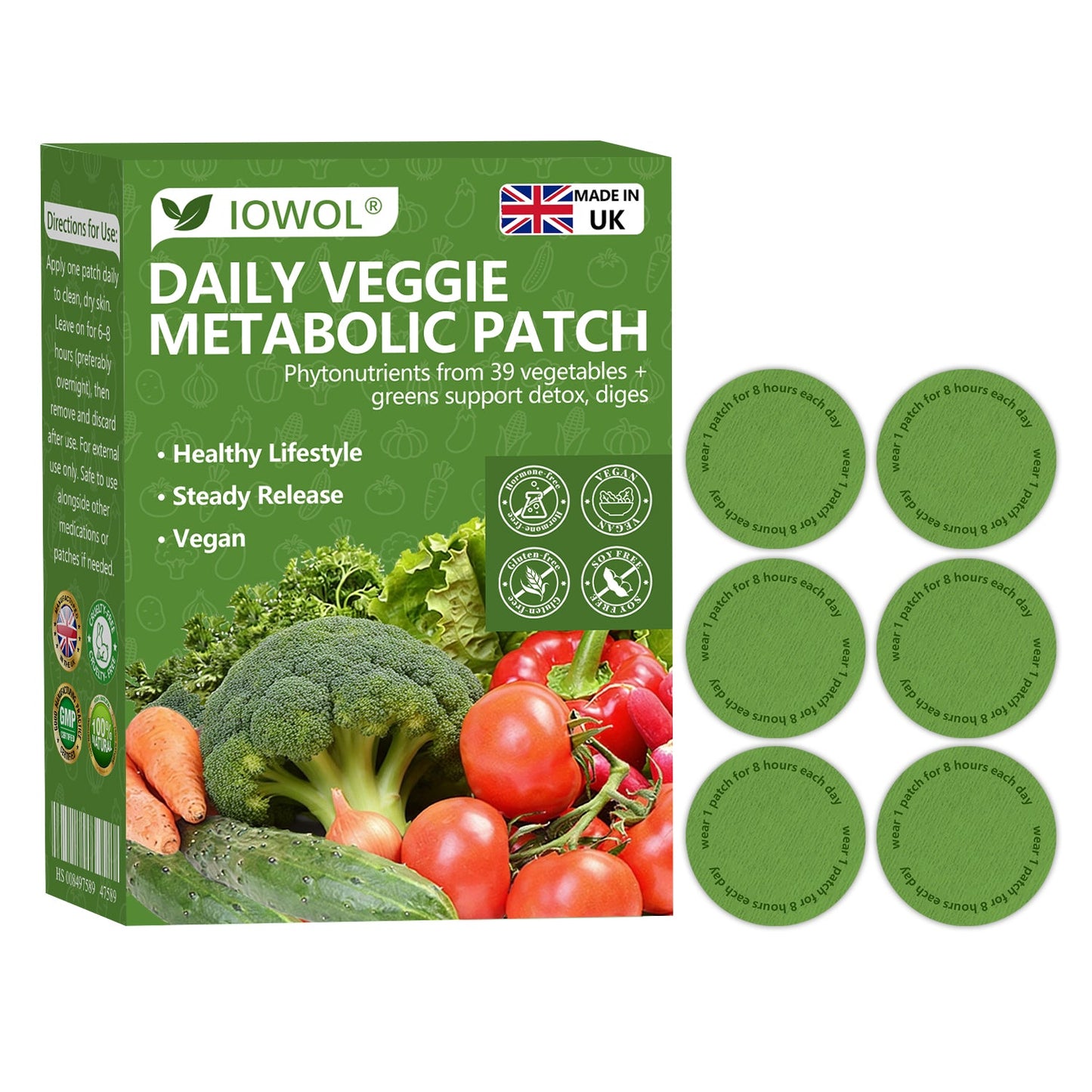 🇬🇧🥦𝐎𝐟𝐟𝐢𝐜𝐢𝐚𝐥 𝐒𝐭𝐨𝐫𝐞 | 𝐈𝐎𝐖𝐎𝐋® 𝐃𝐚𝐢𝐥𝐲 𝐕𝐞𝐠𝐞𝐭𝐚𝐛𝐥𝐞 𝐌𝐞𝐭𝐚𝐛𝐨𝐥𝐢𝐜 𝐏𝐚𝐭𝐜𝐡 𝐮𝐬𝐞𝐬 𝐨𝐫𝐠𝐚𝐧𝐢𝐜 𝐯𝐞𝐠𝐞𝐭𝐚𝐛𝐥𝐞 𝐞𝐱𝐭𝐫𝐚𝐜𝐭𝐬 𝐚𝐧𝐝 𝐩𝐡𝐲𝐭𝐨𝐧𝐮𝐭𝐫𝐢𝐞𝐧𝐭𝐬 𝐟𝐫𝐨𝐦 𝟑𝟗 𝐯𝐞𝐠𝐞𝐭𝐚𝐛𝐥𝐞𝐬 + 𝐠𝐫𝐞𝐞𝐧𝐬 𝐭𝐨 𝐬𝐮𝐩𝐩𝐨𝐫𝐭 𝐝𝐞𝐭𝐨𝐱, 𝐝𝐢𝐠𝐞𝐬𝐭𝐢𝐨𝐧 & 𝐦𝐞𝐭𝐚𝐛𝐨𝐥𝐢𝐜 𝐫𝐞𝐬𝐞𝐭, 𝐚𝐧𝐝 𝐛𝐨𝐨𝐬𝐭 𝐞𝐧𝐞𝐫𝐠𝐲 𝐟𝐨𝐫 𝐚𝐥𝐥-𝐝𝐚𝐲 𝐰𝐞𝐥𝐥𝐧𝐞𝐬𝐬.